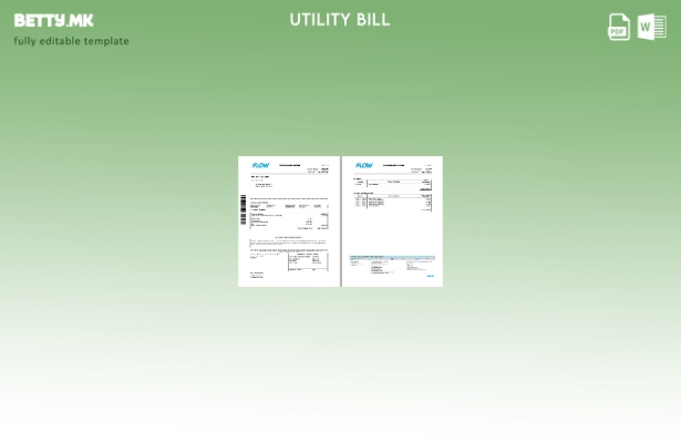 модерен стил Јамајка проток на даночна фактура и шаблон страници за сметки за ин